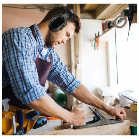 Cache-oreilles Noirs Cache-oreilles Anti-bruit Protection Du Travail Cache-oreilles Anti-bruit Conviennent Aux Anneaux Bruyants Ou Stressants HANBING 7 Cache-oreilles Noirs Cache-oreilles Anti-bruit Protection Du Travail Cache-oreilles Anti-bruit Conviennent Aux Anneaux Bruyants Ou Stressants HANBING – Image 5