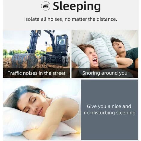 Bouchons D'oreilles En Silicone Souple Protection Des Bouchons D'oreille De Réduction Du Bruit, 40dB Bouchons D'oreille D'isolation Acoustique Protection Des Oreilles Anti-bruit Bouchons D'oreille Souples HANBING 7 Bouchons D'oreilles En Silicone Souple Protection Des Bouchons D'oreille De Réduction Du Bruit, 40dB Bouchons D'oreille D'isolation Acoustique Protection Des Oreilles Anti-bruit Bouchons D'oreille Souples HANBING – Image 5