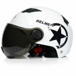 Moteur électrique Voiture Casque Scooter Vélo Visage Ouvert Demi Casquette De Baseball Anti-uv Sécurité Casque VéloBlack THSINDE -Protection auditive et tête Soldes 2022 68610117 5