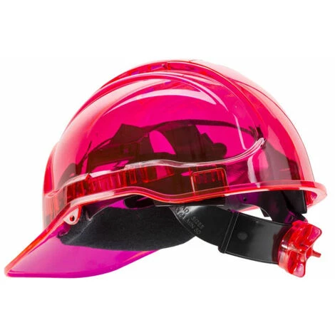 PORTWEST Casque De Chantier Translucide Porwtest Peak View Plus Non Ventilé à Crémaillère Rose 3 PORTWEST Casque De Chantier Translucide Porwtest Peak View Plus Non Ventilé à Crémaillère Rose